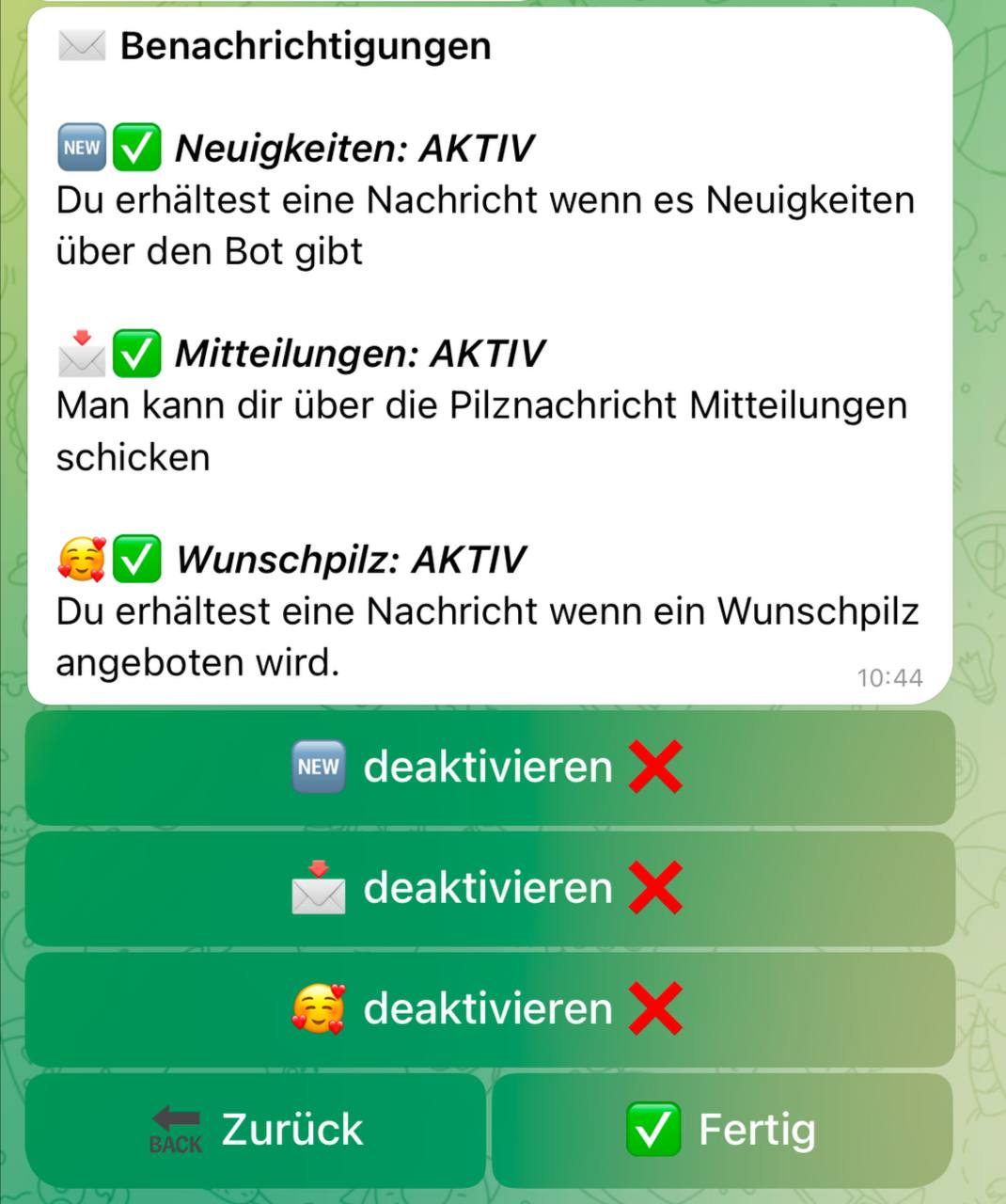 Benachrichtigungen