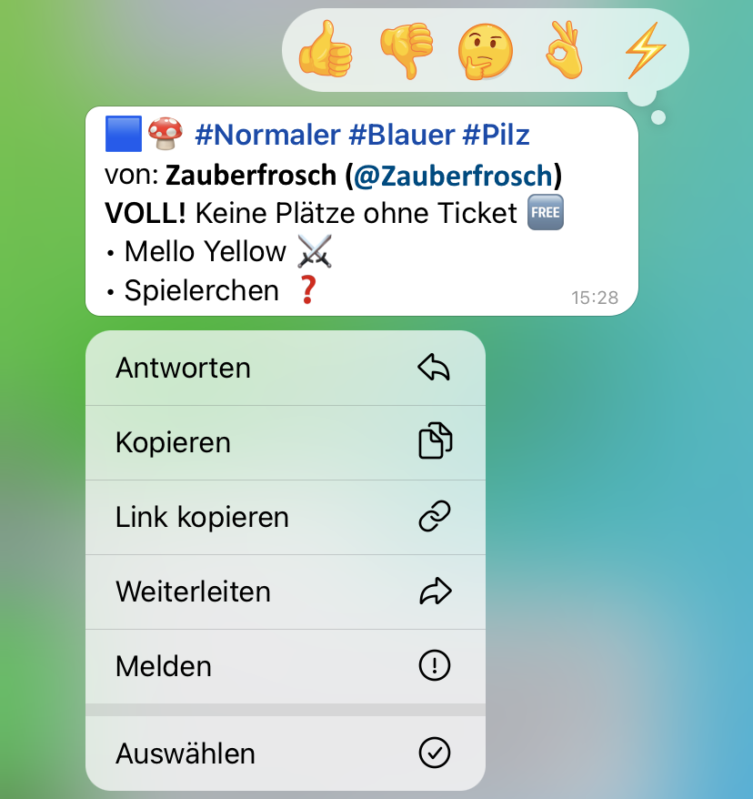 Weiteren Spieler anmelden