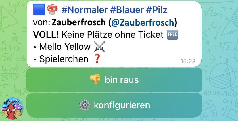 Auf Pilze reagieren