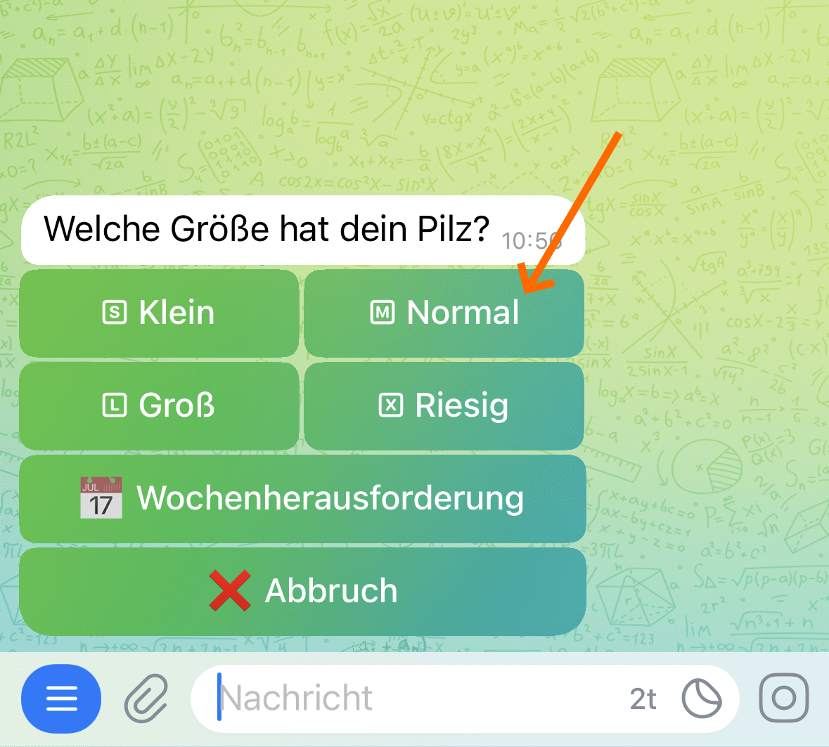 1. Größe festlegen
