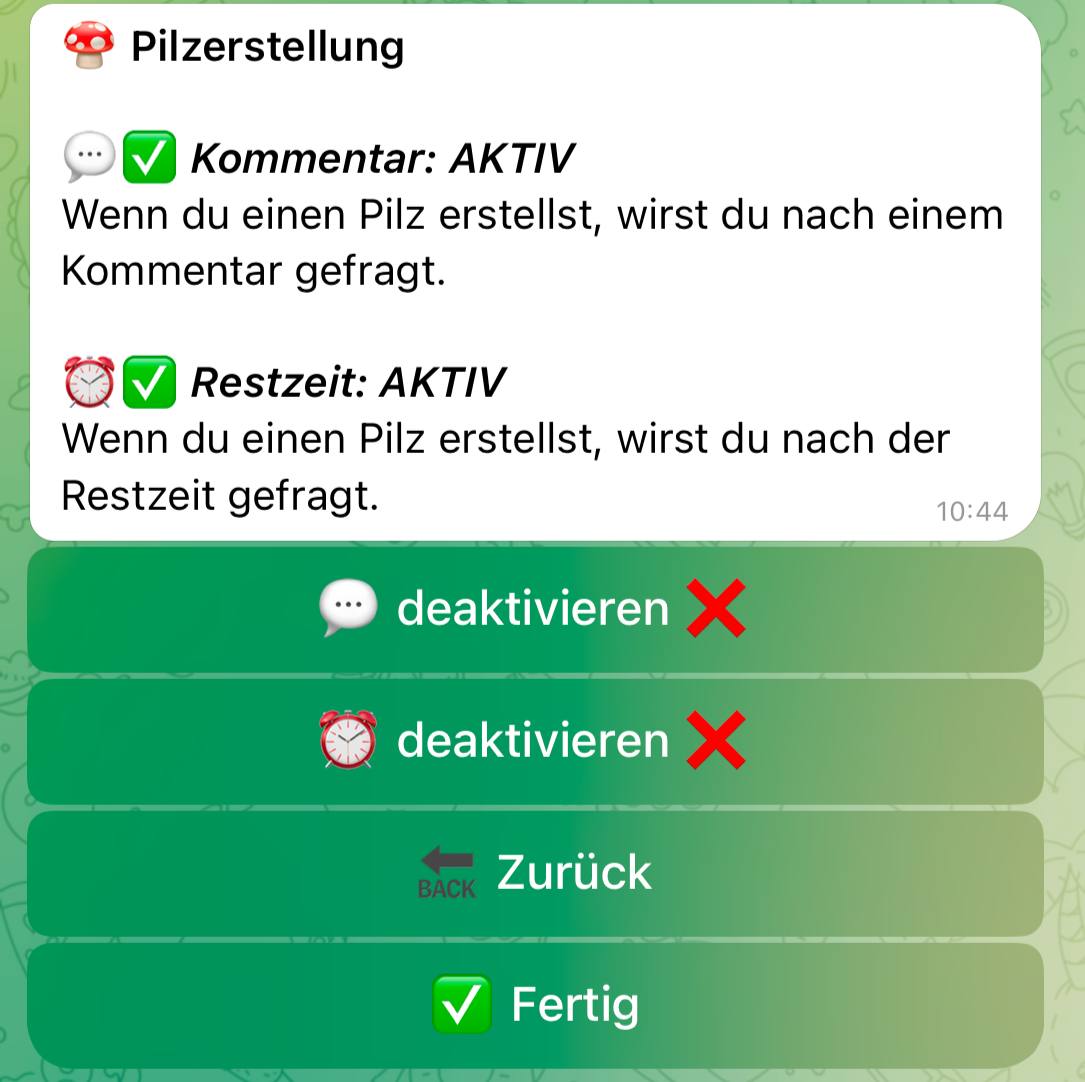 Pilzerstellung